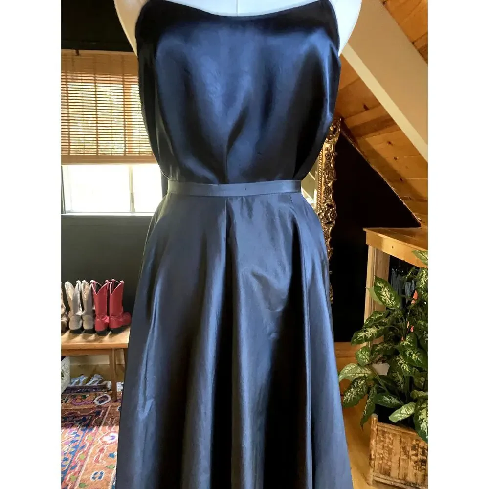 Vintage Skirt Silk Black