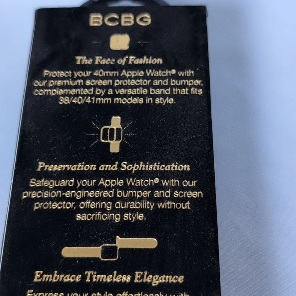BCBG gold tone