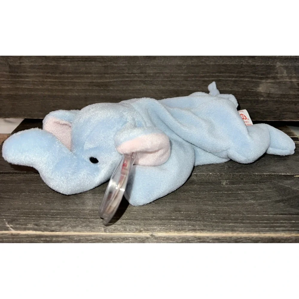 Ty Beanie Baby‎ Peanut Elephant Kids OS Blue Excellent 1995 Vintage Plush 4062