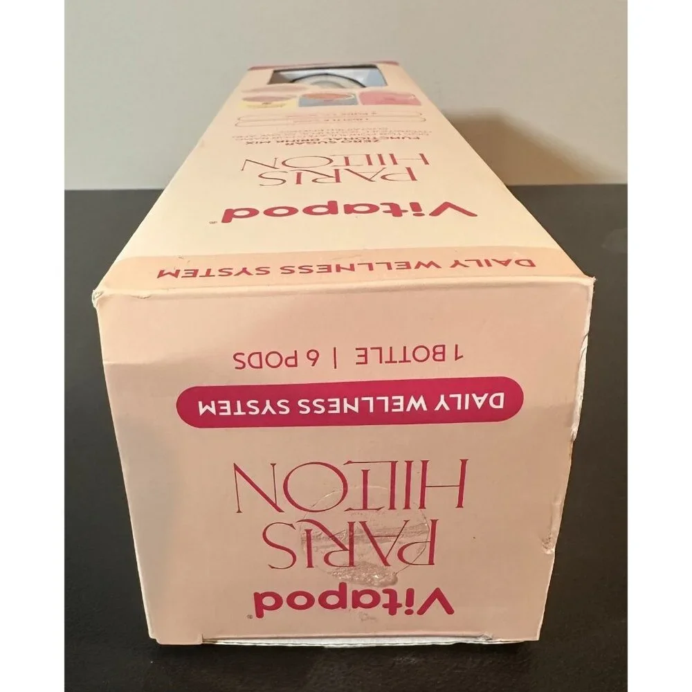 Paris Hilton Champagne Kiss 22oz Vitapod‎ Bottle 6 Pods Electrolytes Starter Kit