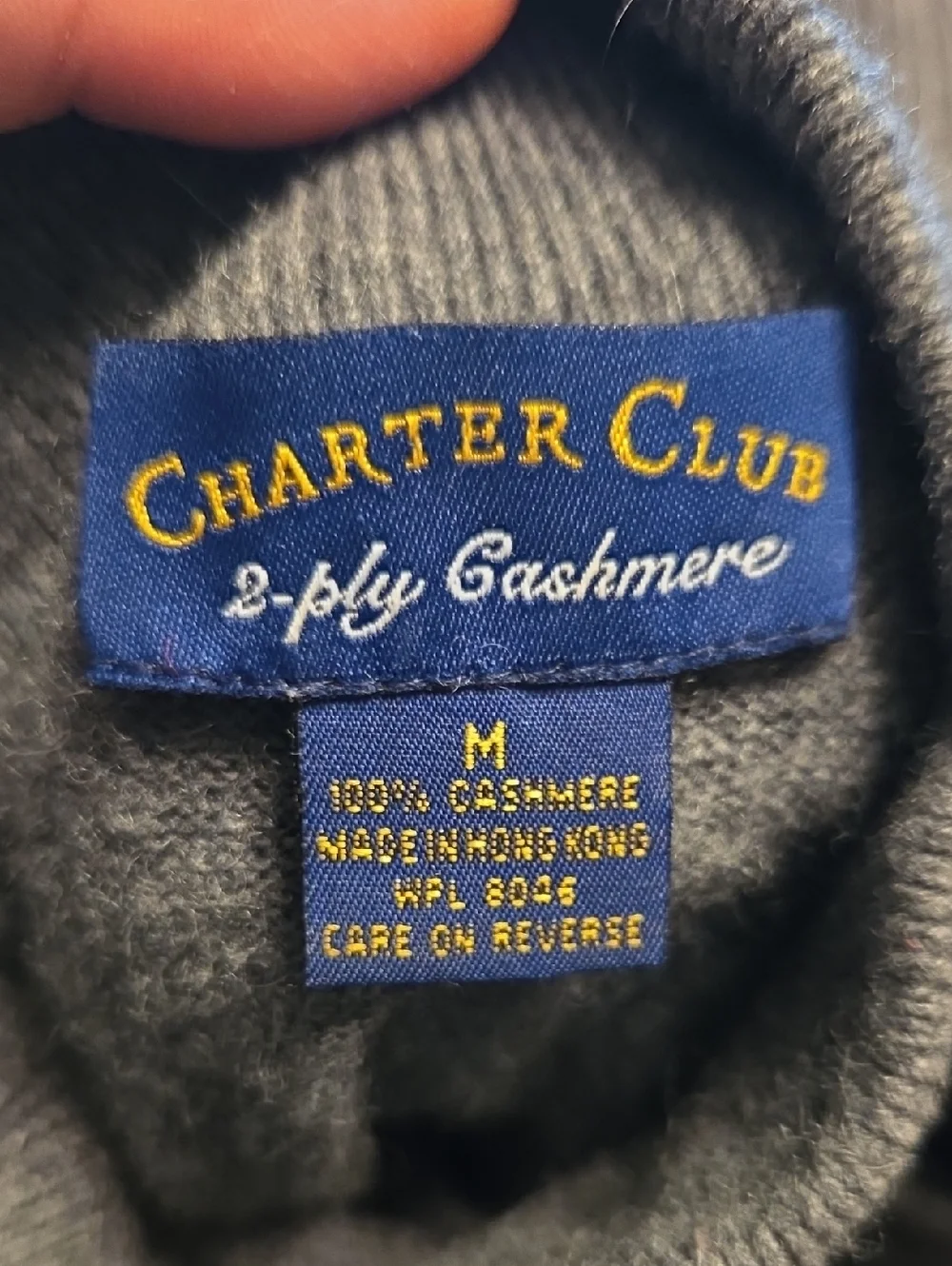 Charter Club gray mock