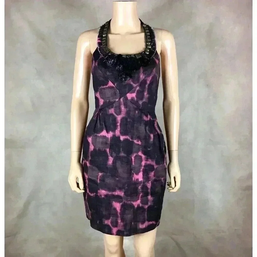 J.CREW Linen Blend Sheath Dress Size 0