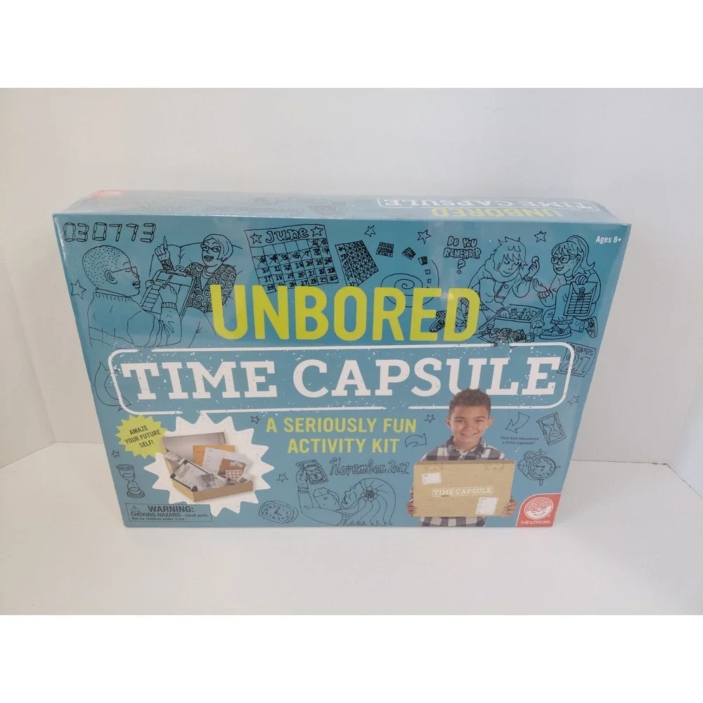 Unbored TIME CAPSULE‎ A Seriously Fun Activity Kit MindWare  Ages 8+ Sealed NEW
