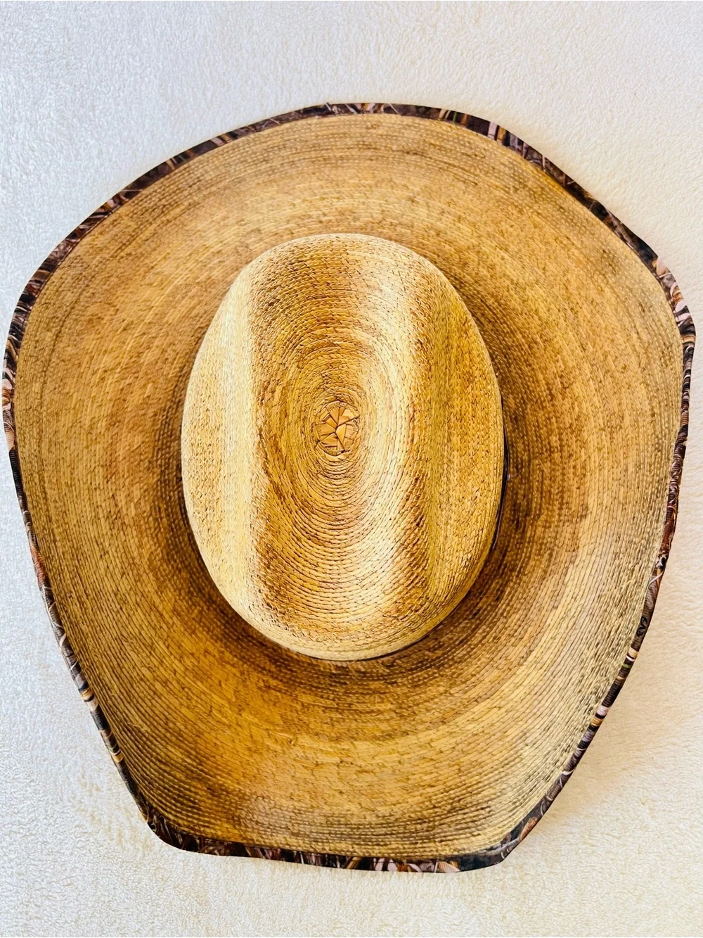 RESISTOL Mallard Cowboy Hat Burned Mexican Palm Straw Mens SMALL WOMENS MEDIUM