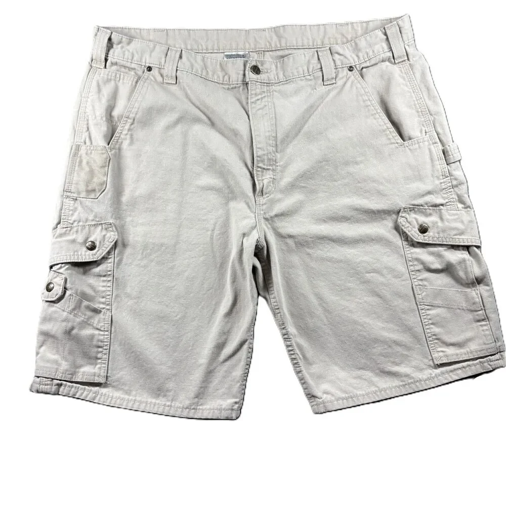 Carhartt Men Cargo Shorts Relaxed Fit Ripstop B357 Outdoor Workwear Size 42 P157