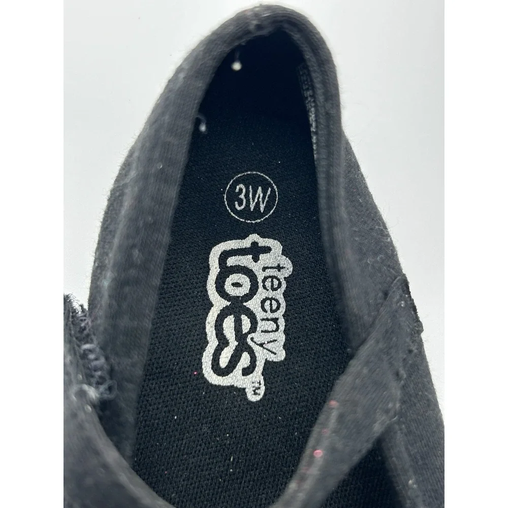 Teeny Toes Girls' Infant Baby Girl Ana Black Ballet Flat Shoes Size‎ 3W
