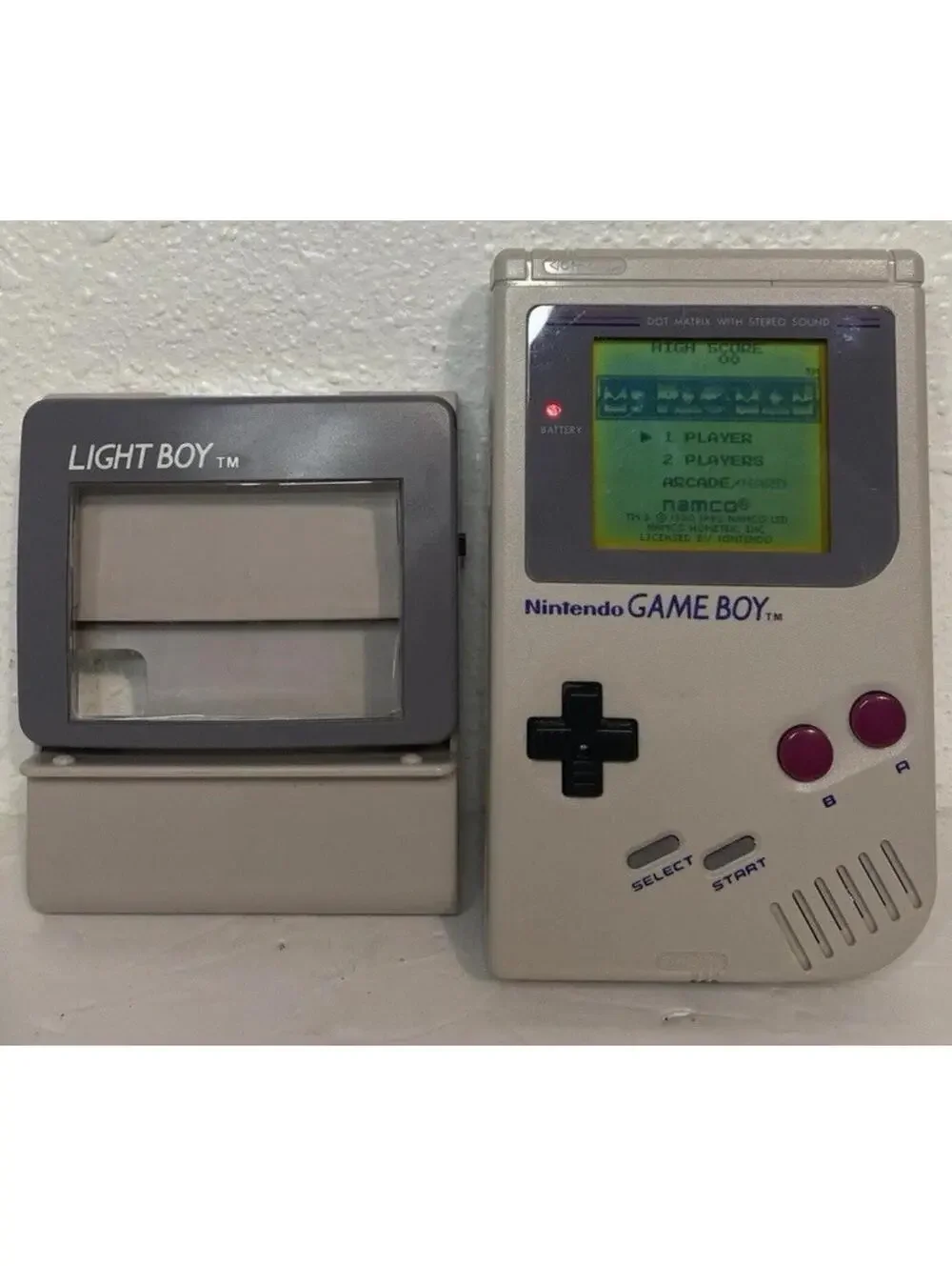 Nintendo Game Boy Og Launch Miss Pac-Man Gray And Light Boy Accessory Rare Work