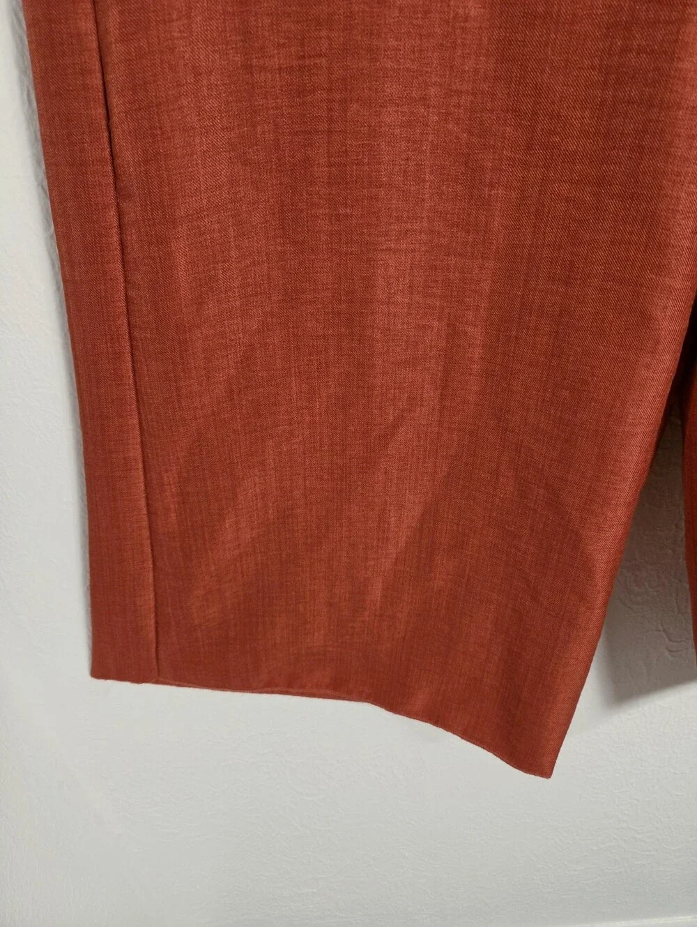 Shein Wide Leg Rust-Red Ankle Pants, Size Medium