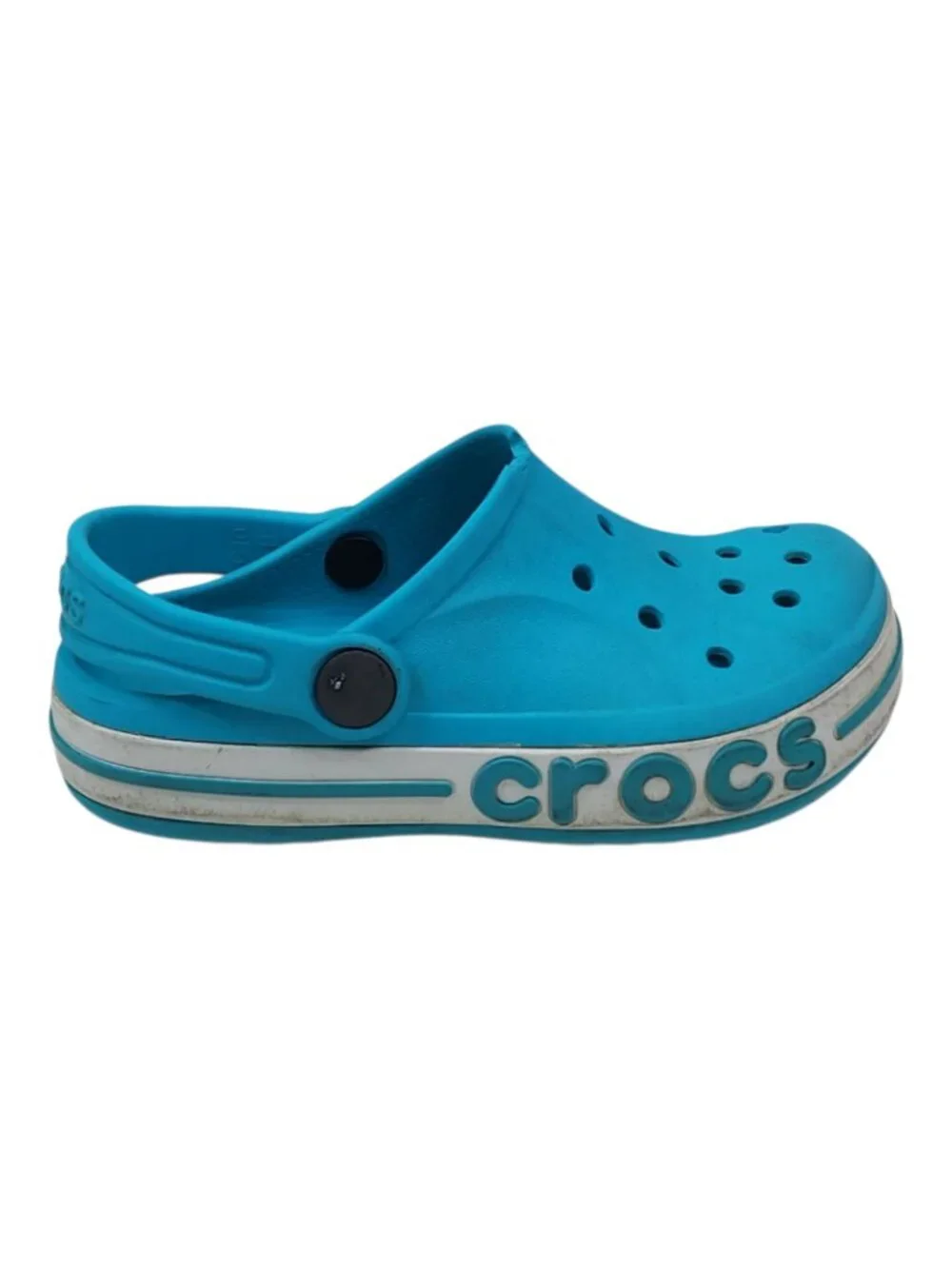 Crocs C10 Blue Slip-On Clogs With Adjustable Heel Strap For Kids Blue
