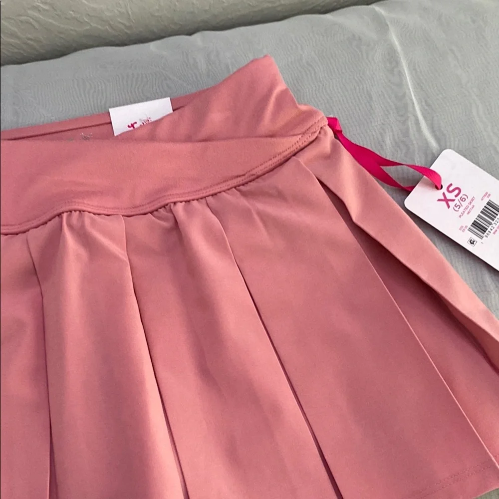 Justice pink pleated