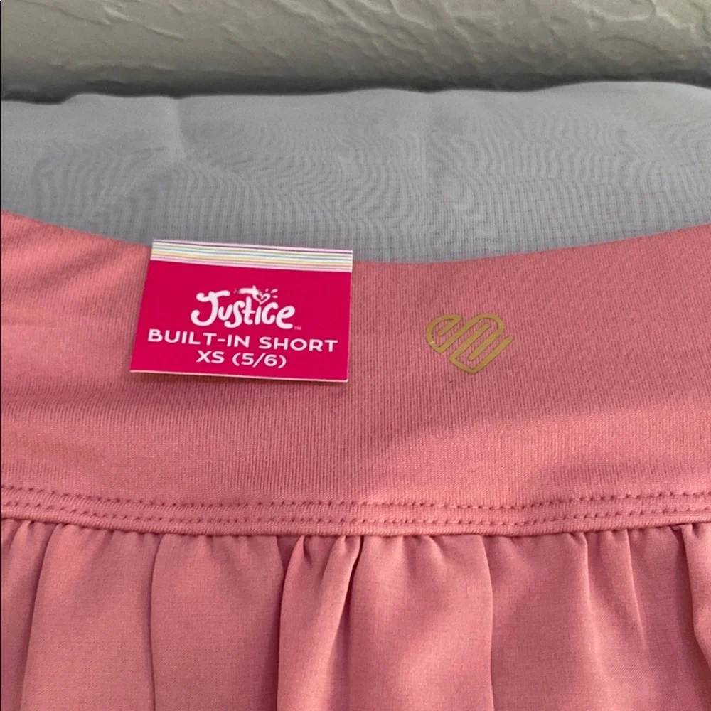 Justice pink pleated