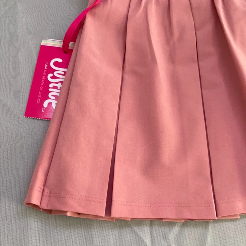Justice pink pleated