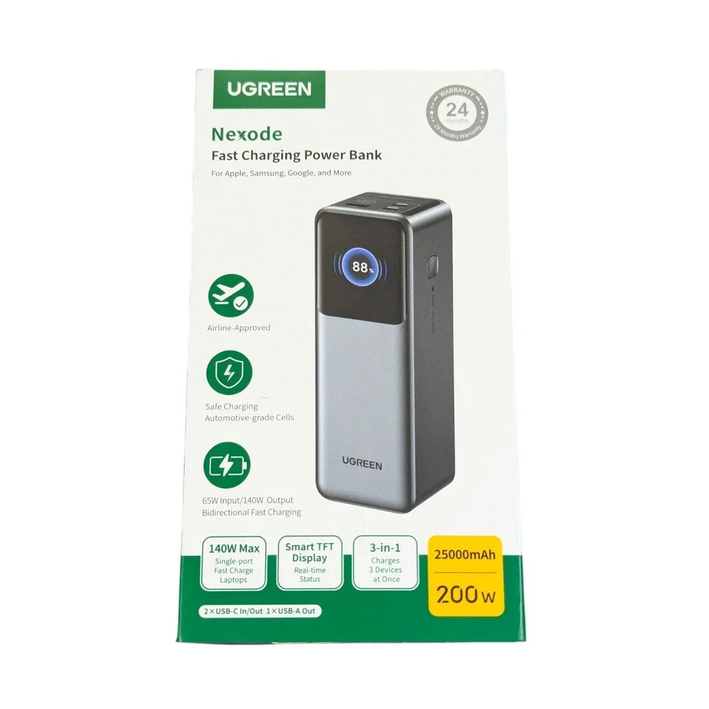 R8U UGREEN 200W Nexode 25000mAh Smart Power Bank PD3.1 FastCharge, Used