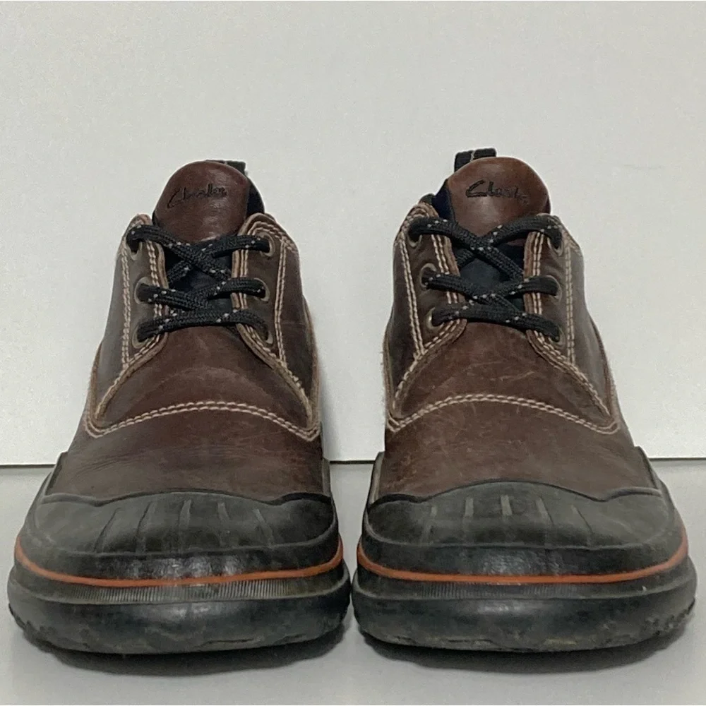 Clark’s Women's Muckers Brown Leather Waterproof Duck Ankle Boot Shoes SZ US 7 M