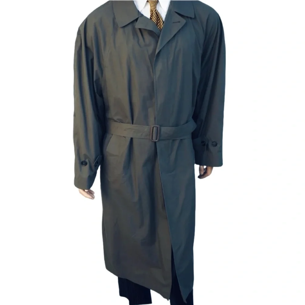 London Fog London Club Double Breasted Lined Trench Coat Size 40L