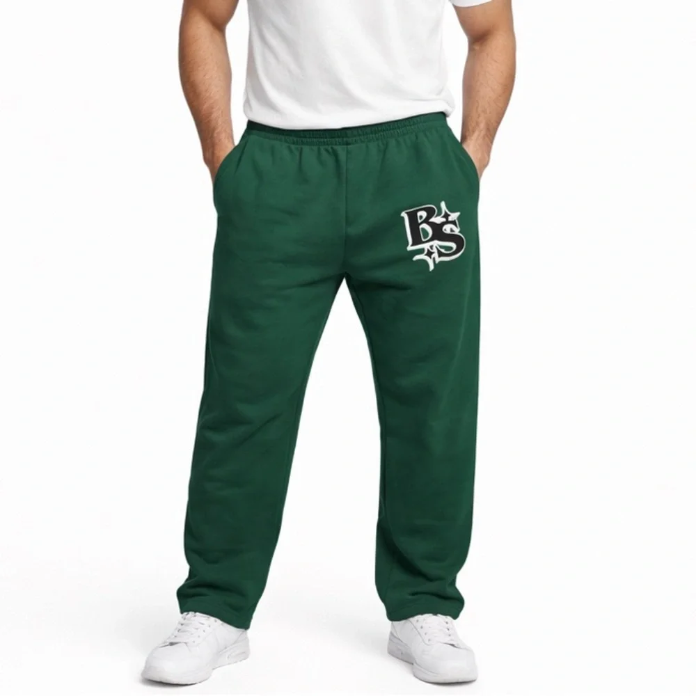 Black Scale men’s all star‎ sweatpants joggers adjustable Green size 38 2XL