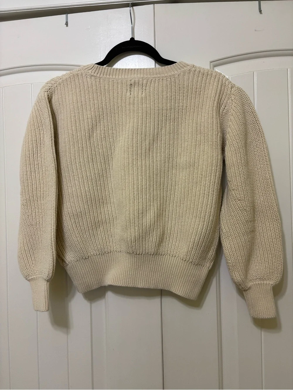 GAP cream chunky knit crewneck pullover sweater sz XS | preppy cottagecore layer