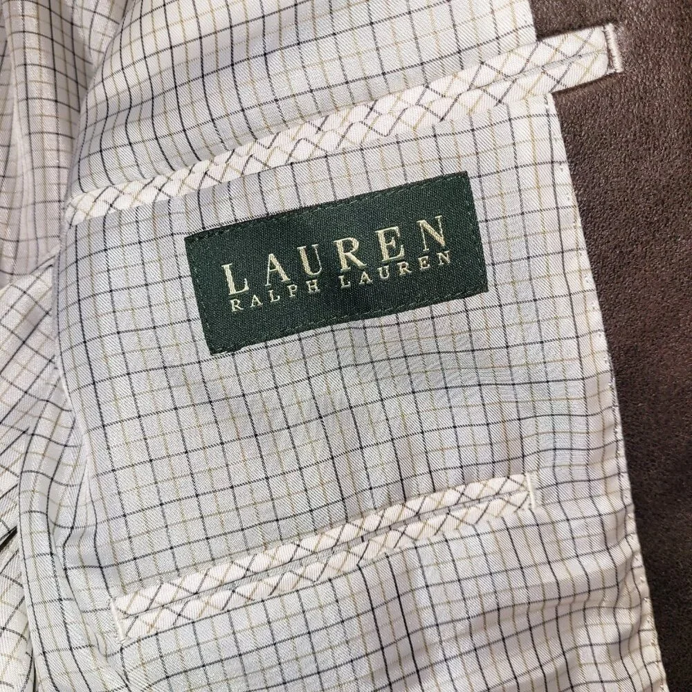 Lauren Ralph Lauren Faux Suede Sport Coat Blazer 46L