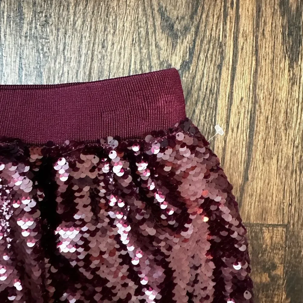 All Saints Opal sequin-design midi skirt