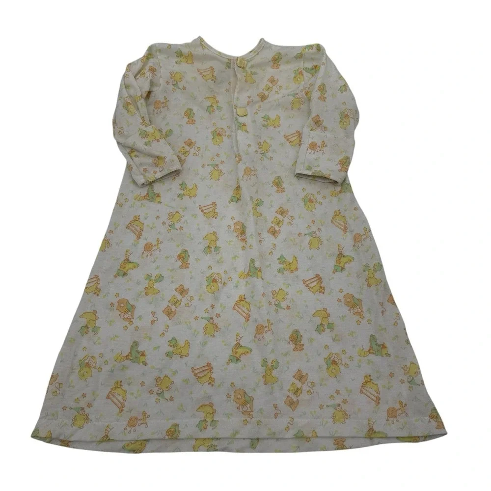 Baby‎ Girl Boy Vintage Carter's Layette Size Yellow Nursery Rhyme Sleep Gown