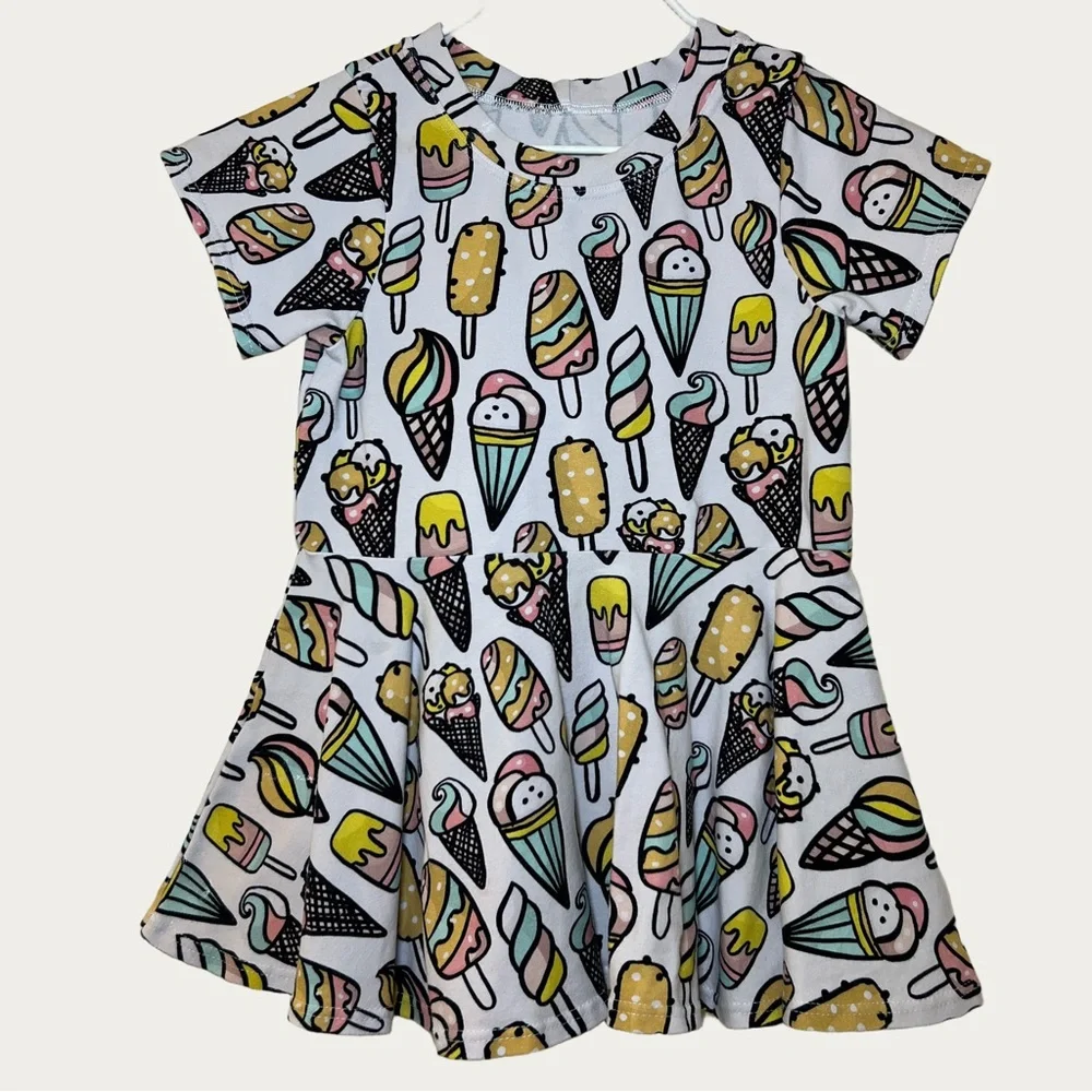 Bumble & The‎ Bee Ice Cream Print Girl’s Blouse Size 5T