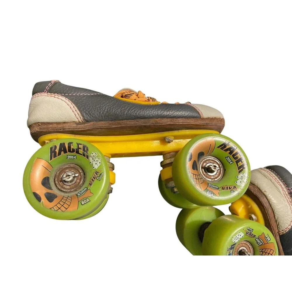 Vintage Viva 4.6 Roll‎ Skates Leather Toddler Boy/Girl Size 1
