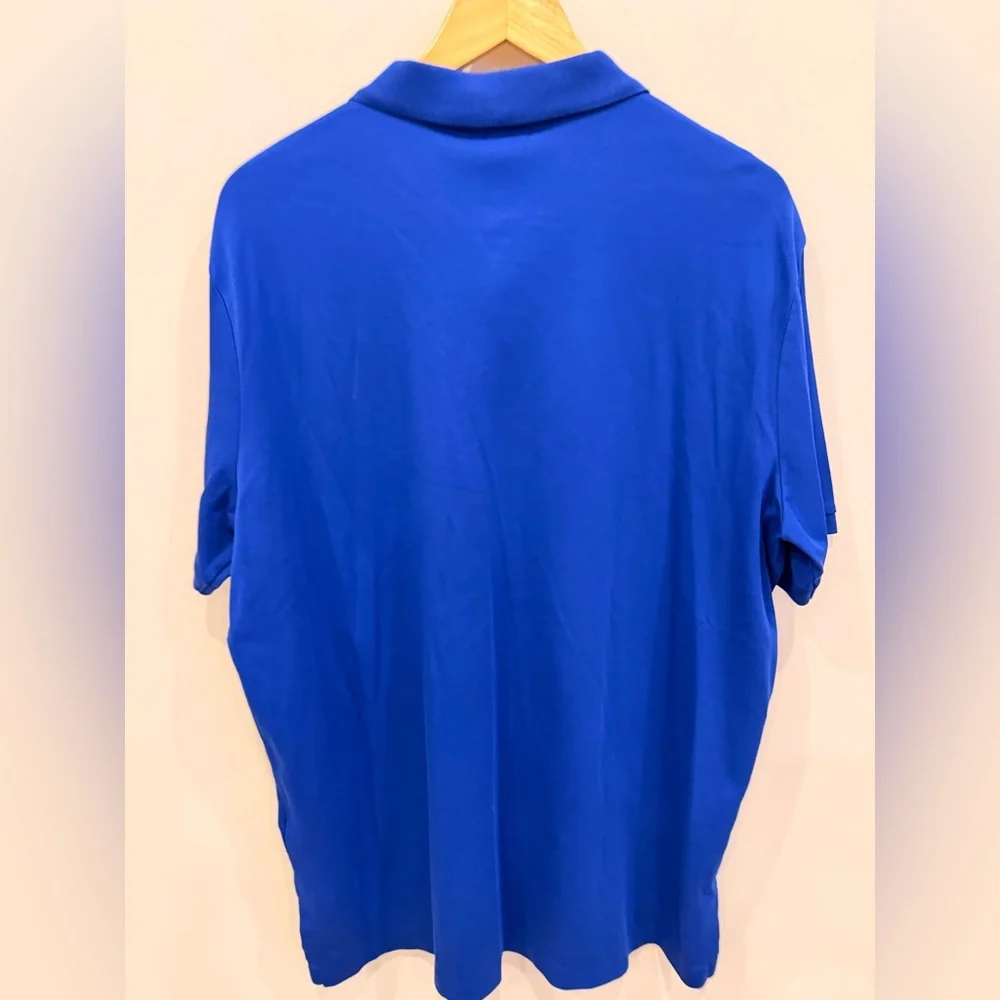 Polo Ralph Lauren Blue Pima Soft Touch Polo Shirt Men's XL TG‎ Short Sleeve