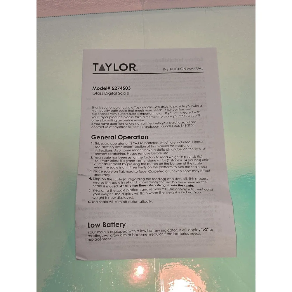 Taylor Precision Products ⚖️ taylor