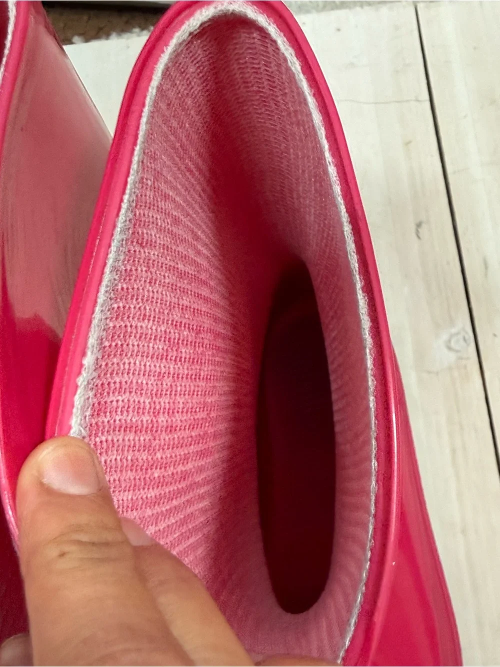 Kids Rubber Rain Boots Size 2-3Y Pink