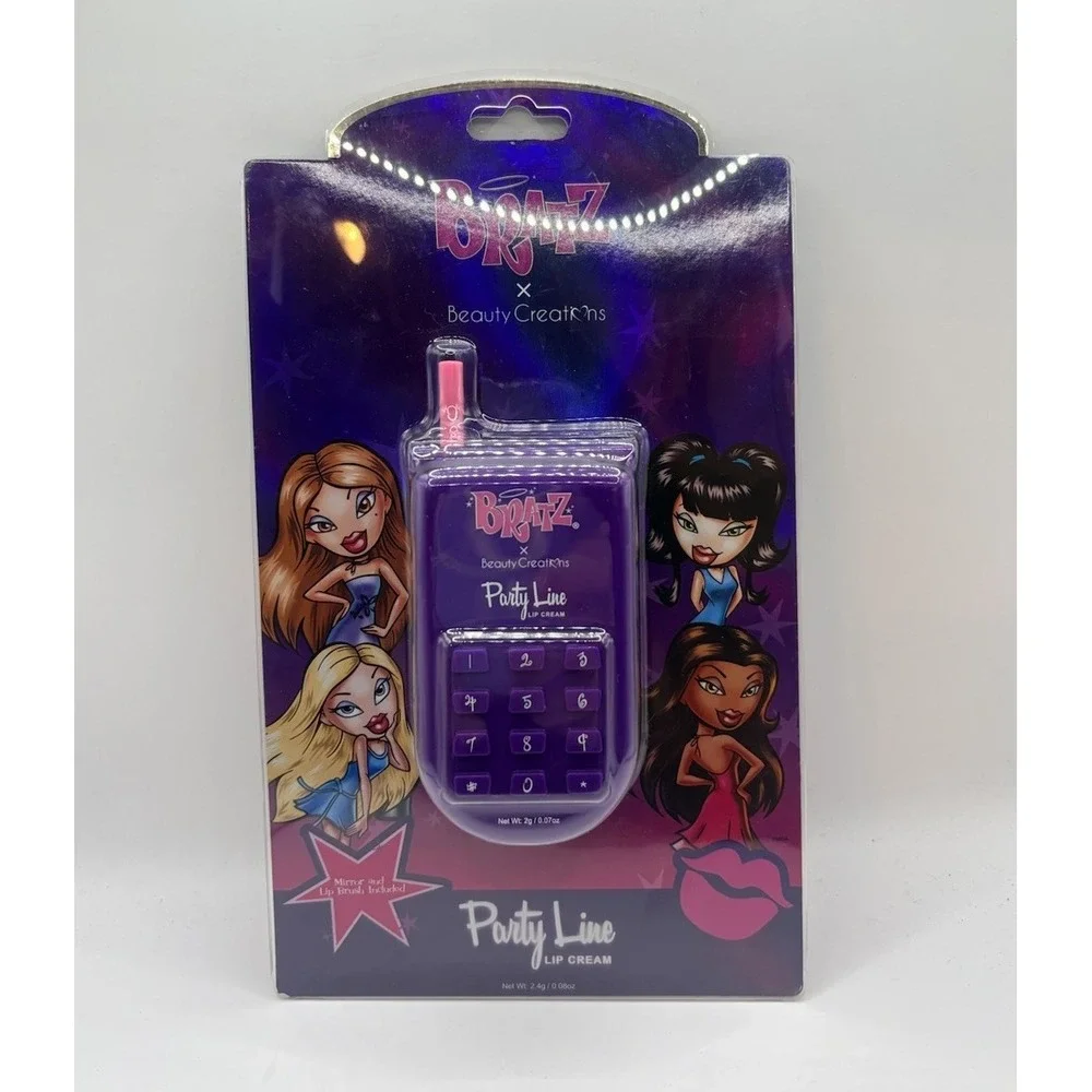 Bratz x Beauty Creations Party Line Lip Cream Palette Y2K Phone Style Makeup NEW