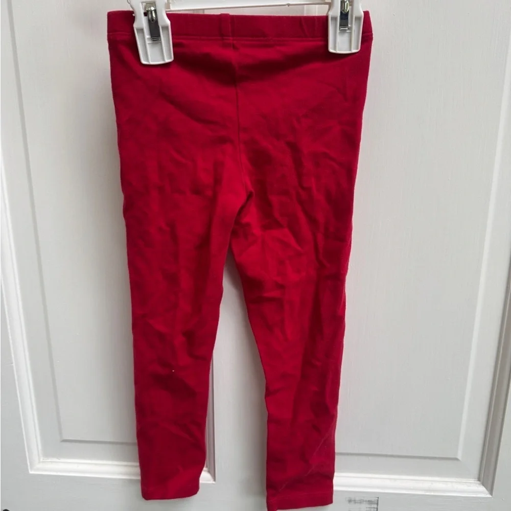 The Children's Place 4T Girls Vibrant Red Stretch Leggings Pants