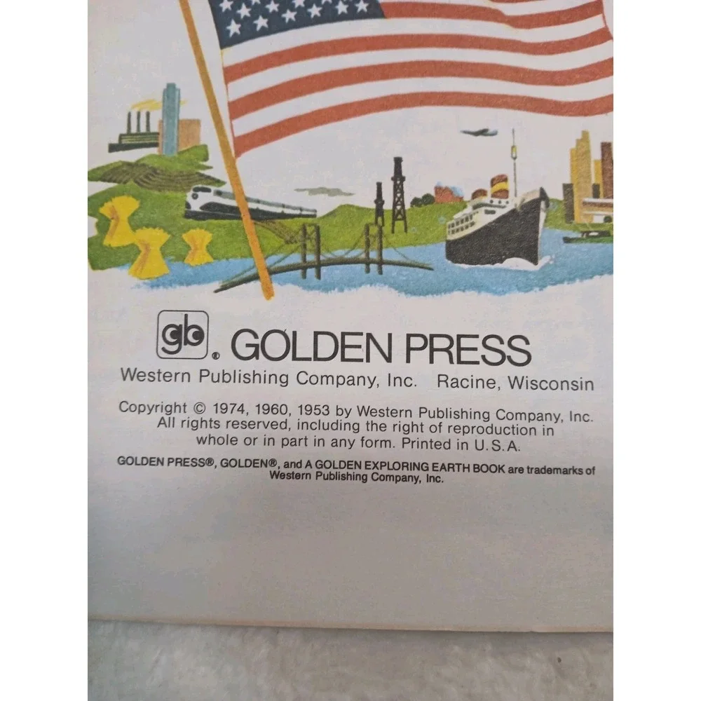 Our 50 United States Exploring Earth Golden Book Eugene & Katherine Sharp 1974
