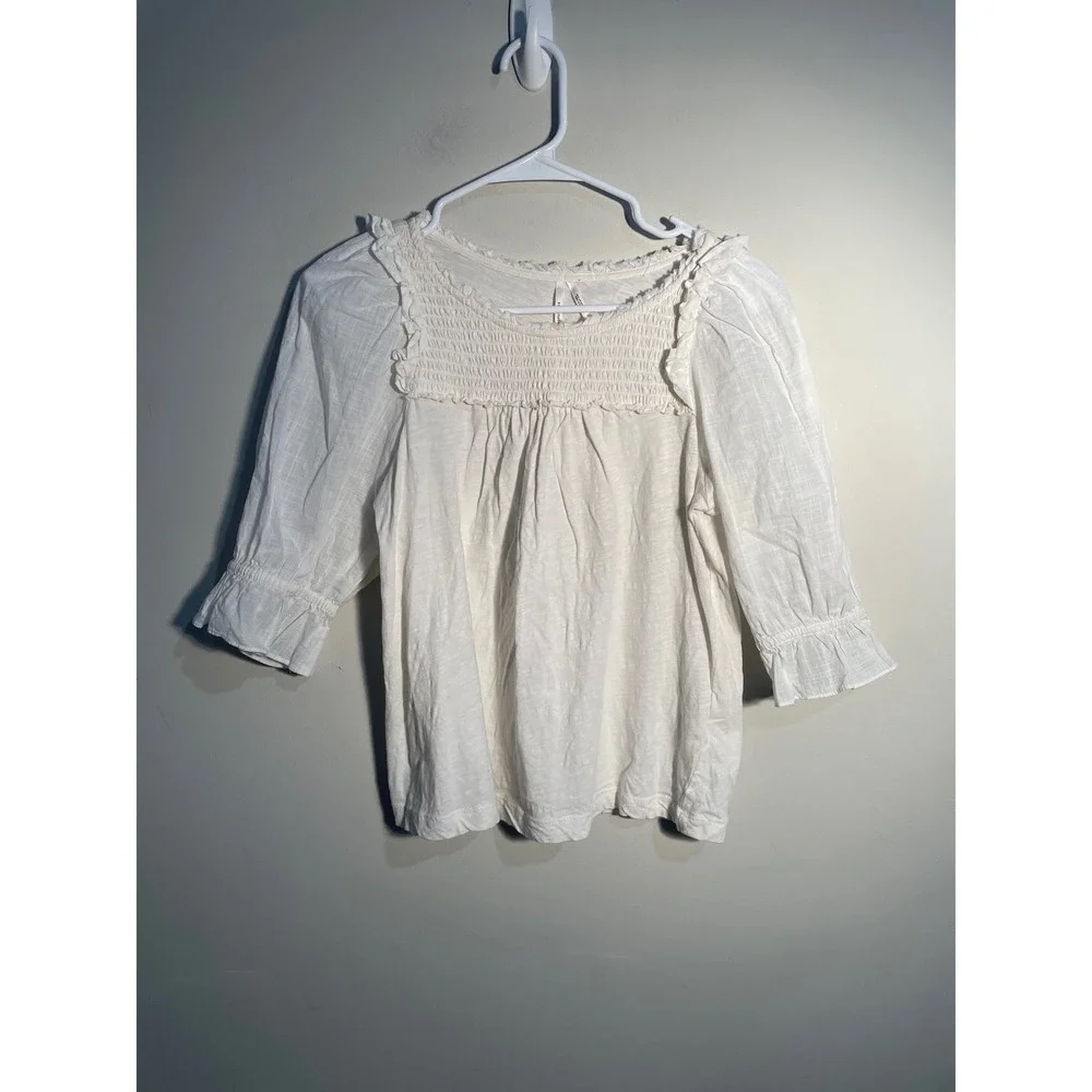 Anthropologie white puff