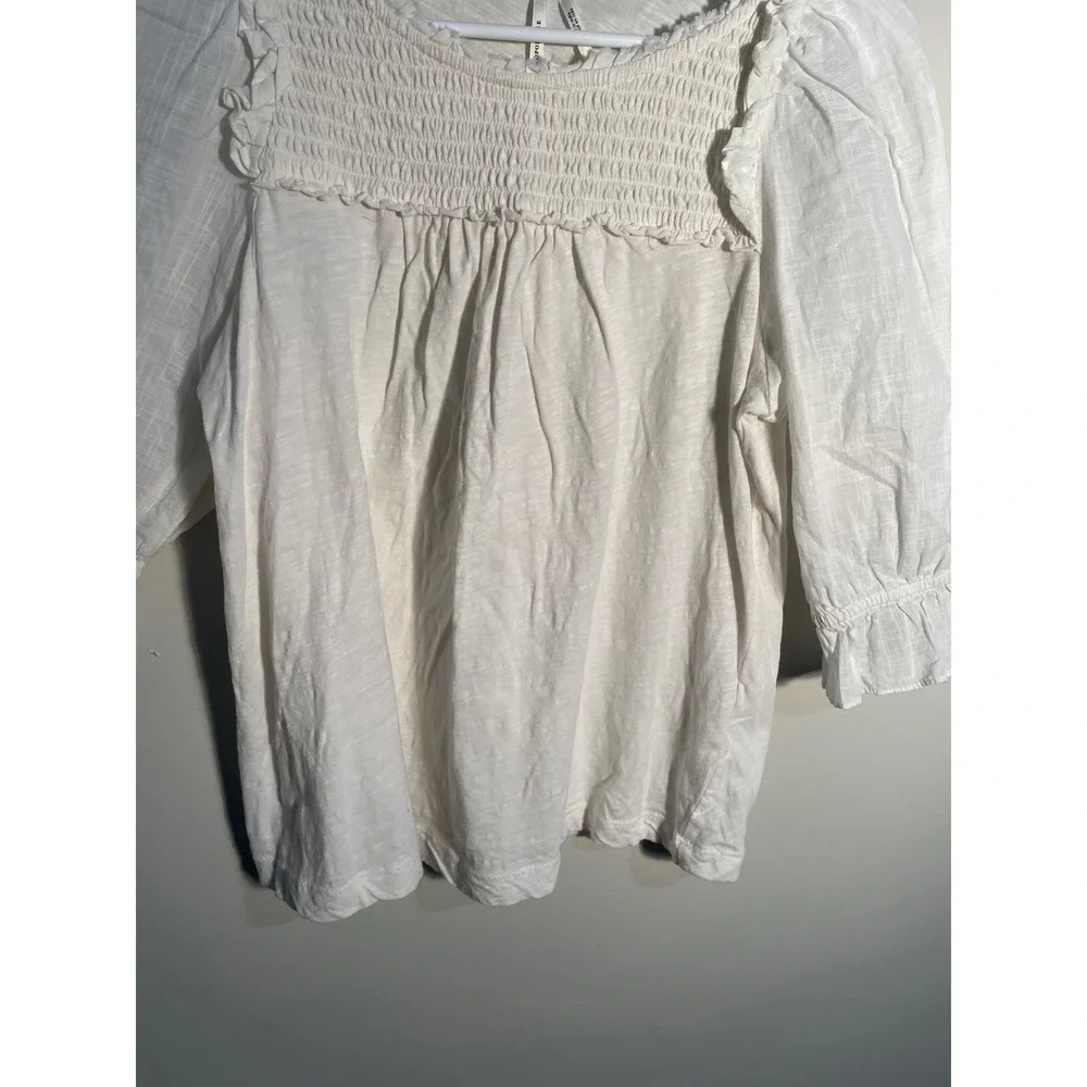 Anthropologie white puff