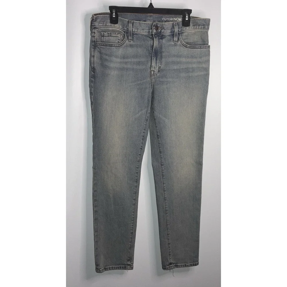 Outerknown Jeans Men's Size 33 x 30 SEA Jean OK Med Lt‎ Wash Blue Faded Shade F
