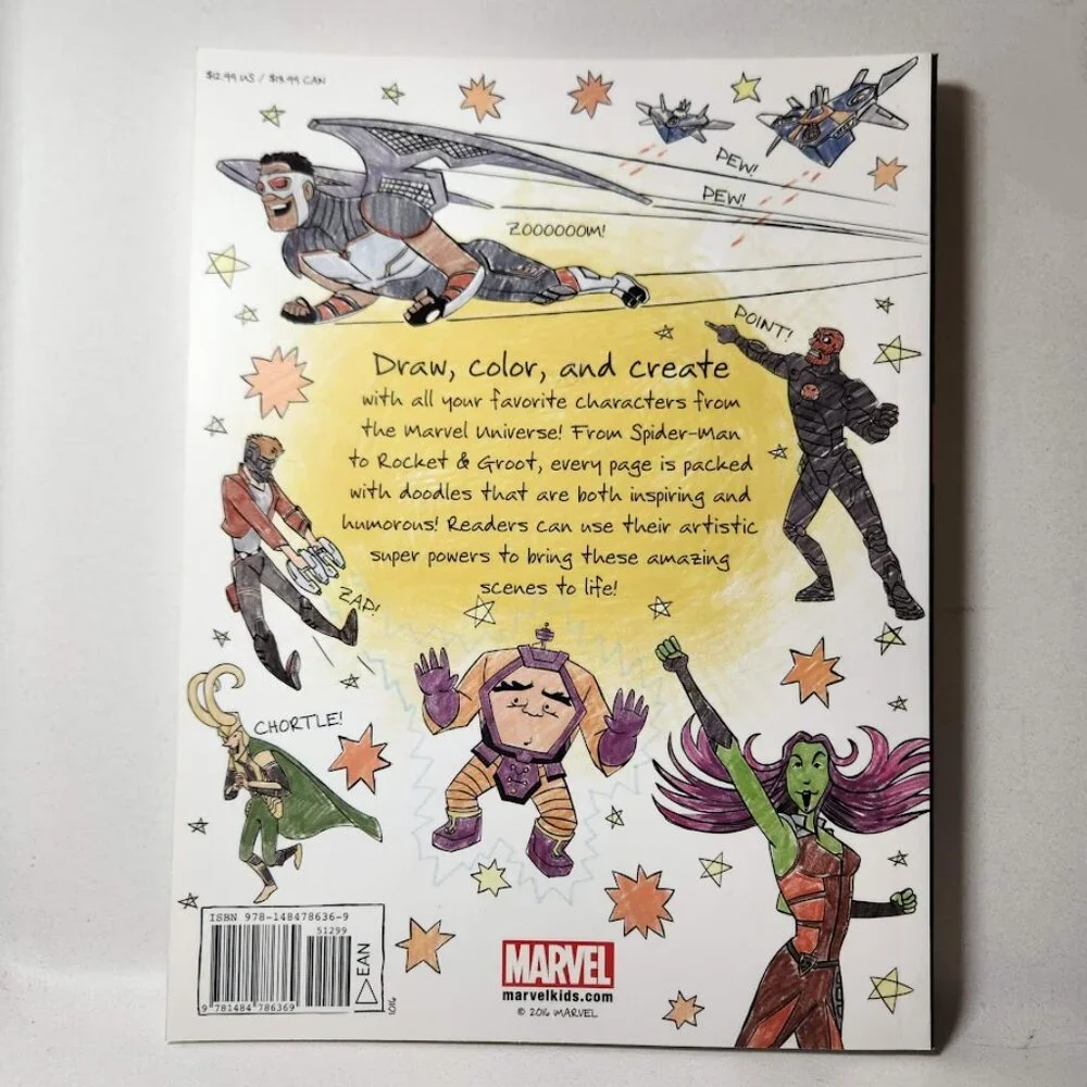 Marvel doodles drawing