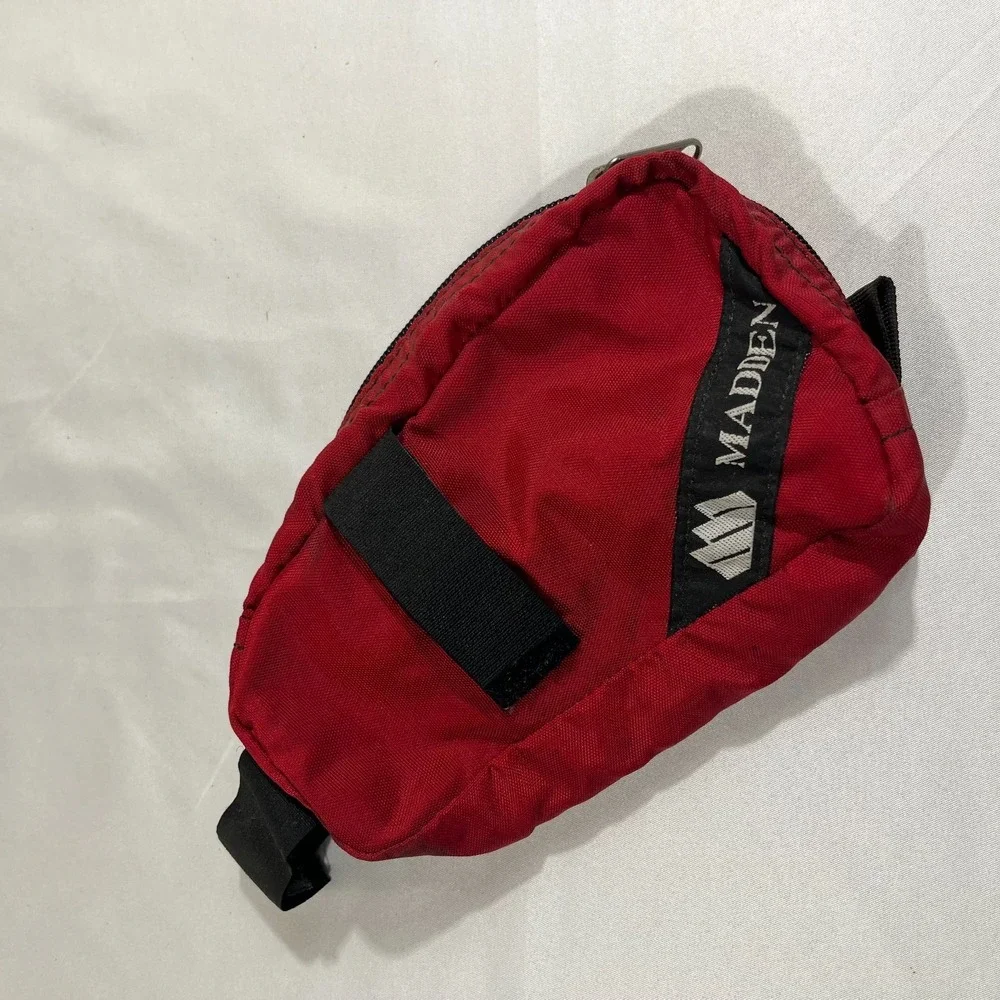 Madden Red Cordura Tech Pouch Gorpcore Y2K Utility Sling Bag Case 7x5 Bike Bag