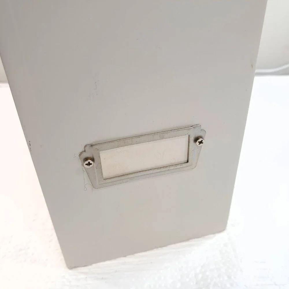 Rubbermaid Ikon wood‎ Magazine file organizer cream white storage Home Office