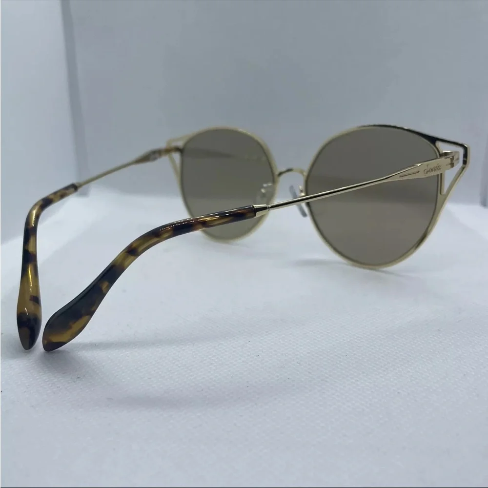 Sonia Sunglasses Ibiza Round Gold Womens