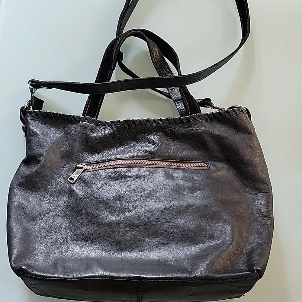 Patricia Nash Zola Color Block Tote Satchel Bag
