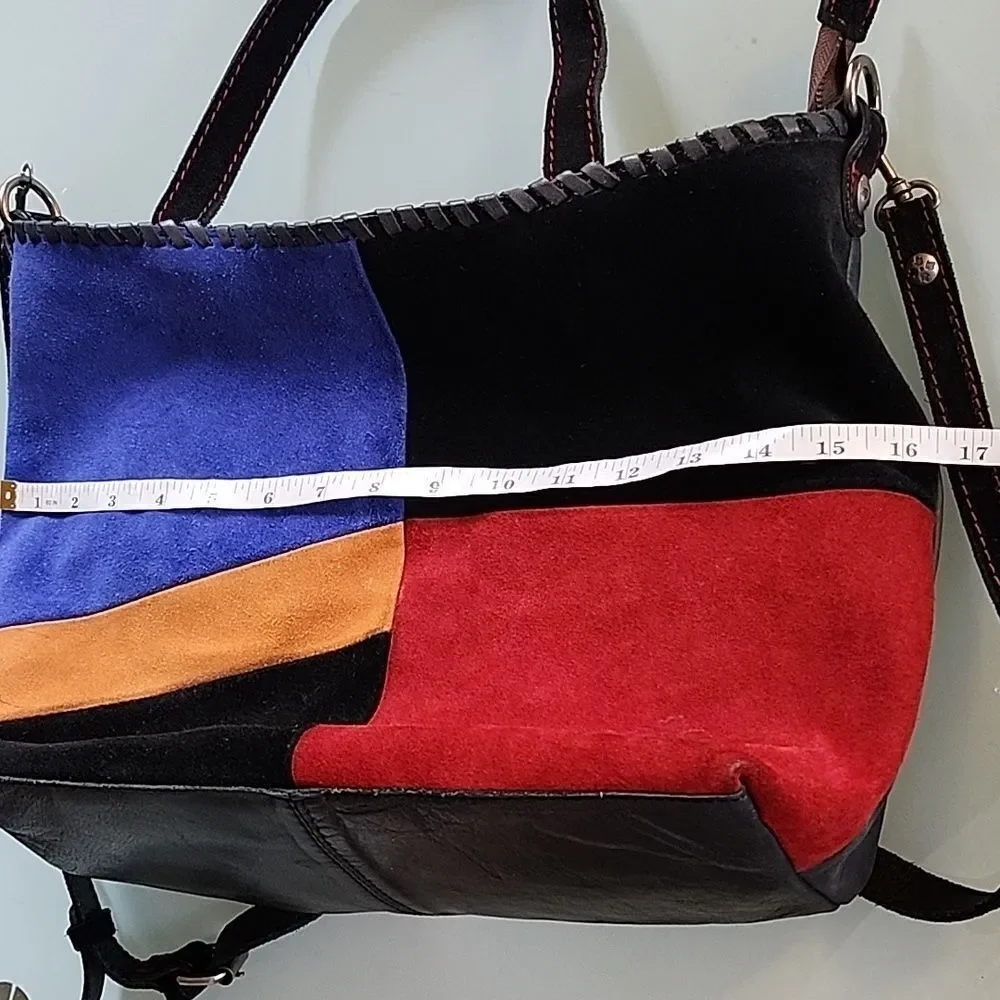 Patricia Nash Zola Color Block Tote Satchel Bag