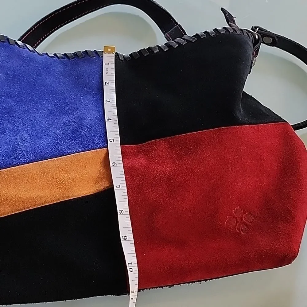 Patricia Nash Zola Color Block Tote Satchel Bag