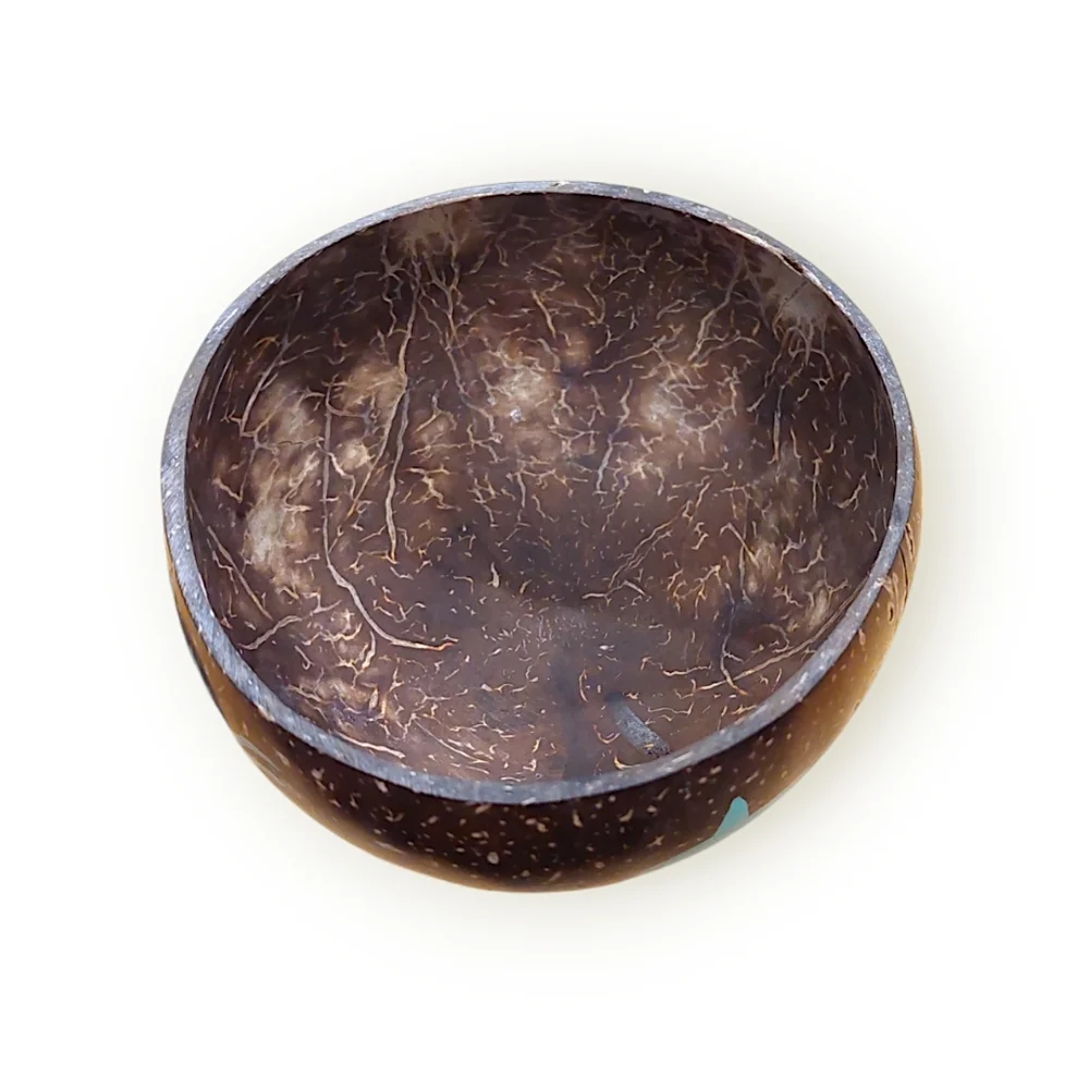 Handcrafted and Handpainted Coconut Bowl
