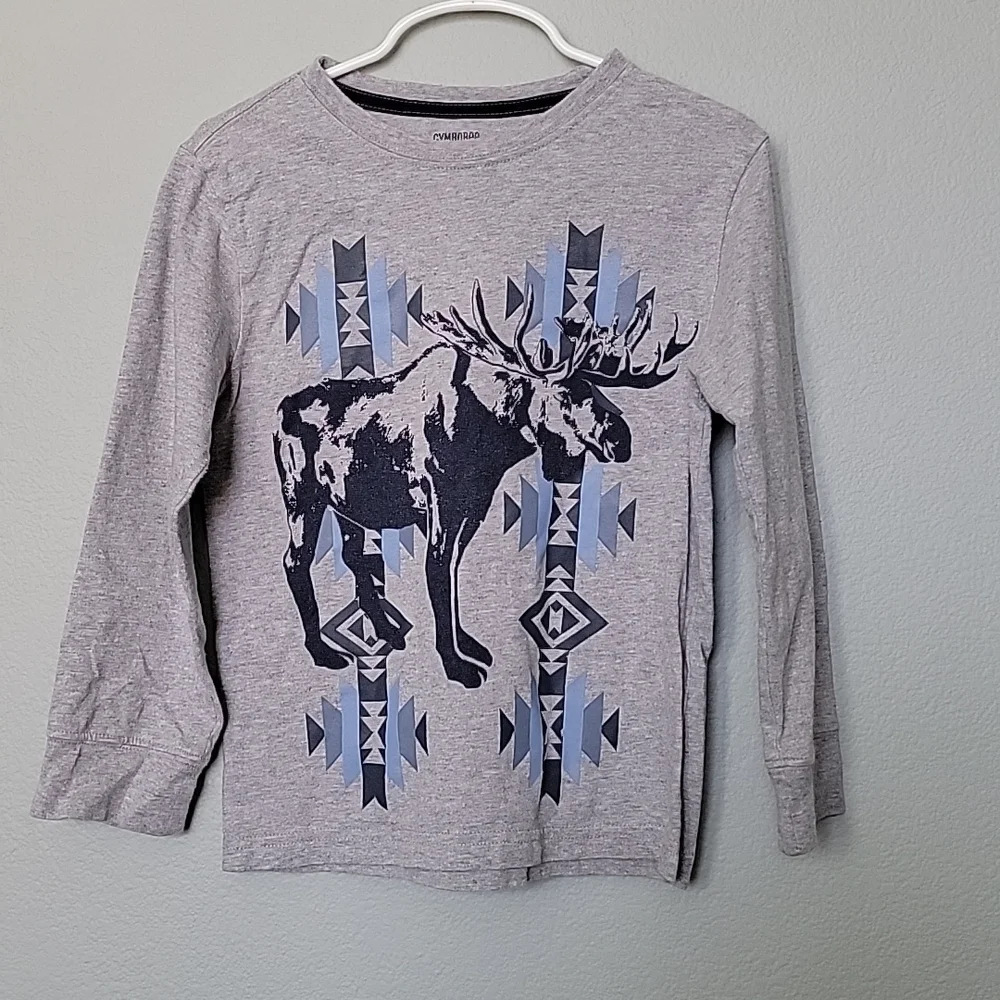 Gymboree 4T long sleeve moose shirt