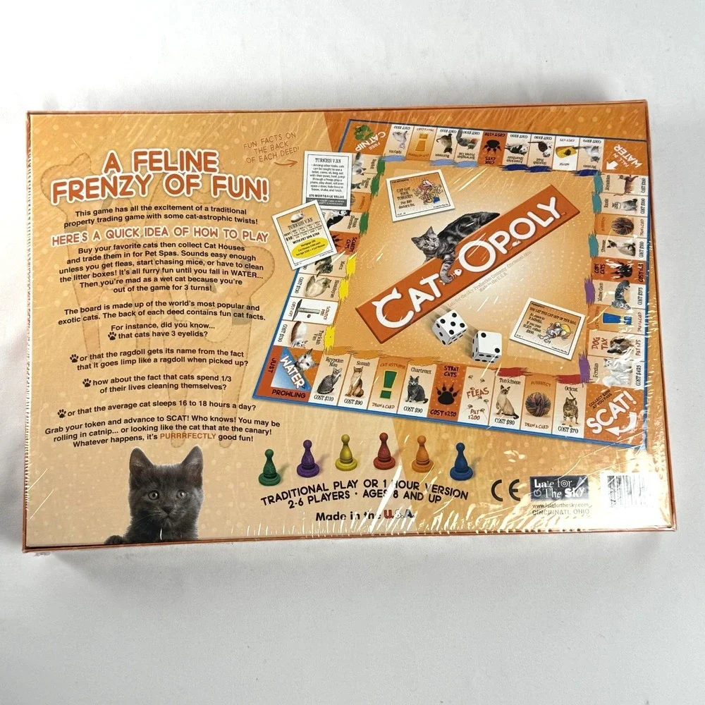 Board Game - Cat-Opoly Catopoly Cats (New) Factory Sealed‎