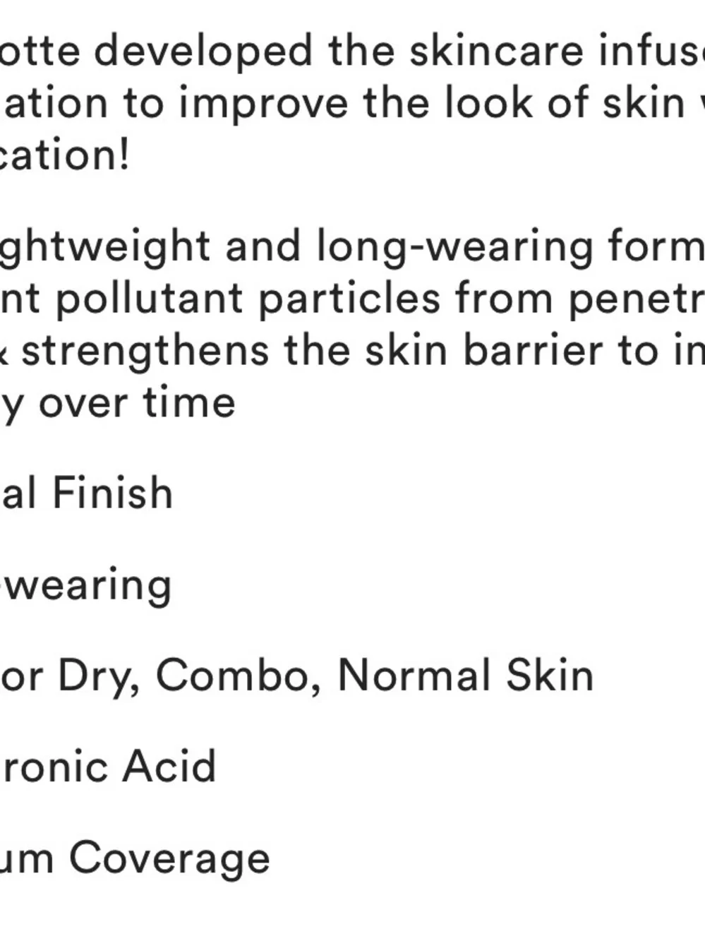 lightweight liquid