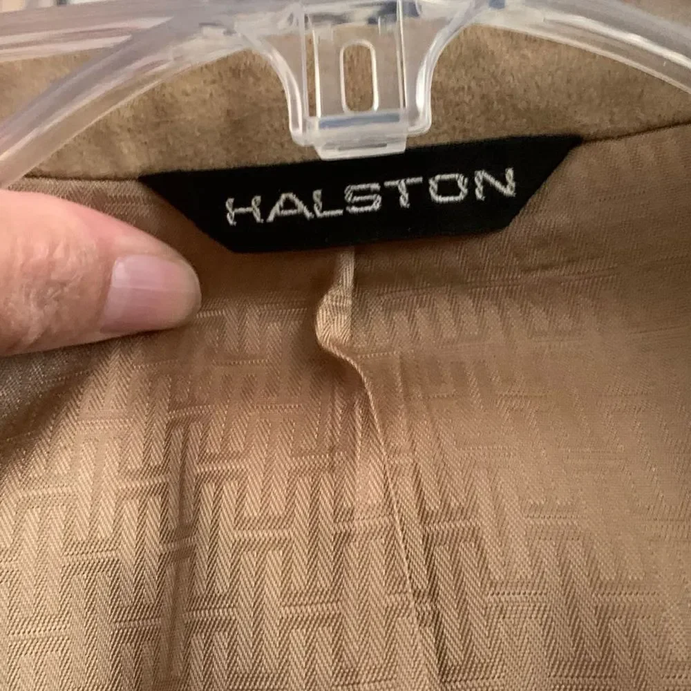 Halston suede blazer