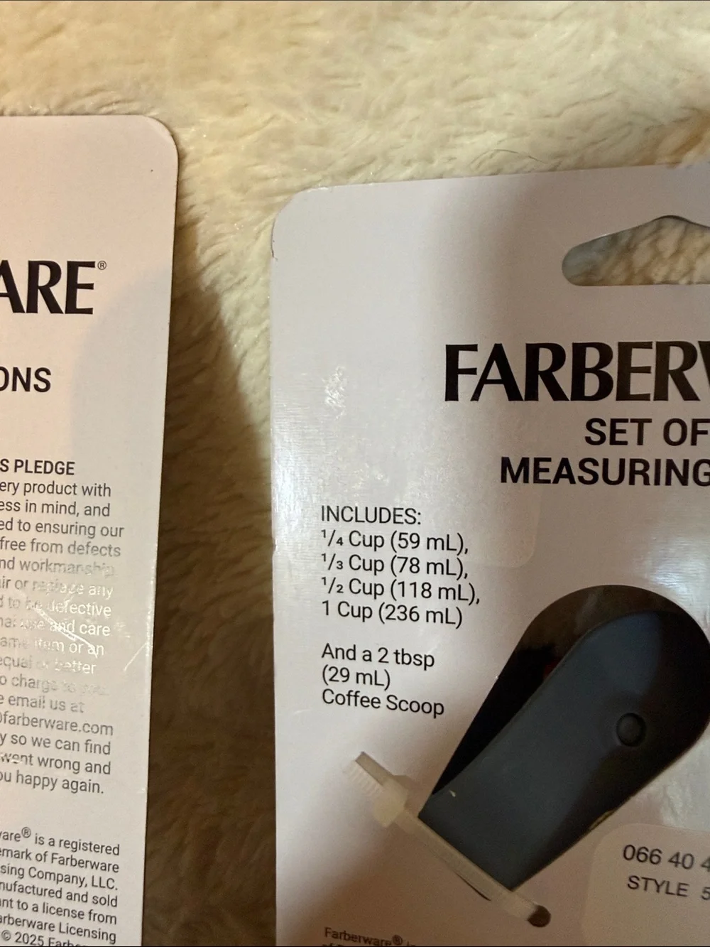 Farberware Classic 10pc Measuring Cups and Spoons Set Multicolor BPA Free NEW
