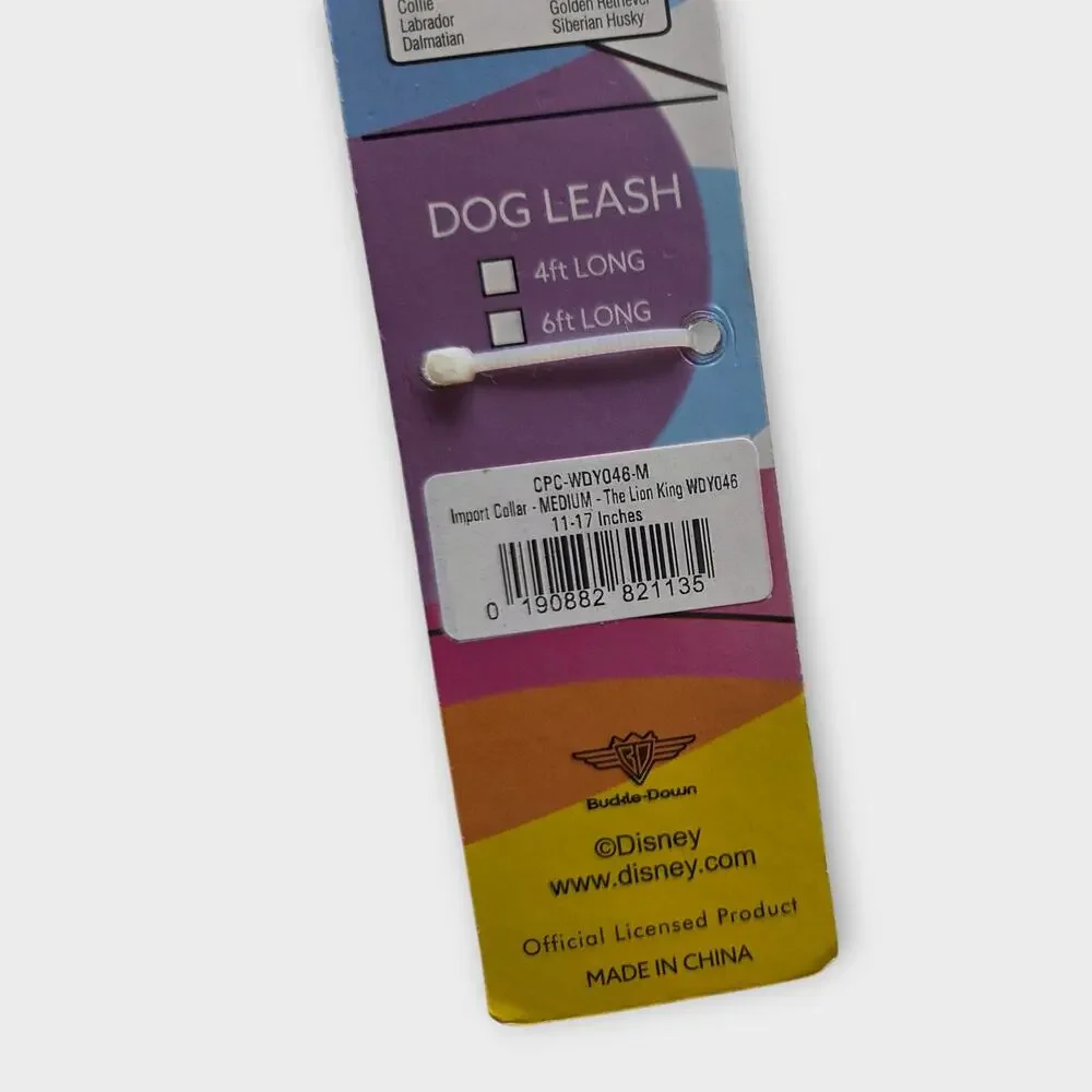 NEW Lion King Dog Collar Plastic Clip Simba Nala Hakuna Matata 11-17