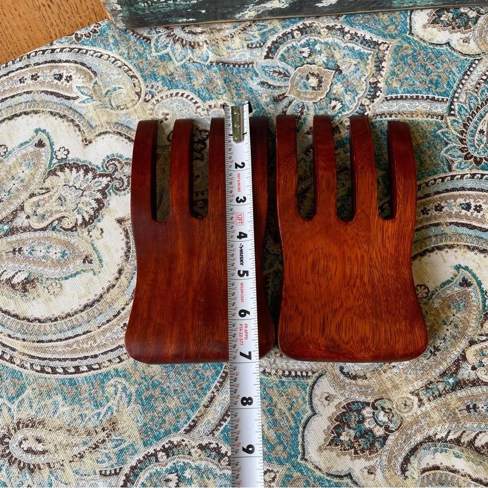 Vintage wooden salad